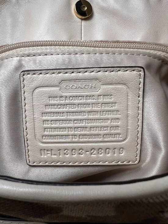 COACH F28019 Madison Floral Camo Print Fabric/Leather Phoebe Shoulder Bag - Picture 9 of 9